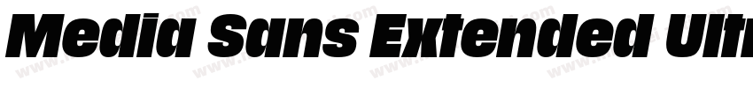 Media Sans Extended Ultra字体转换